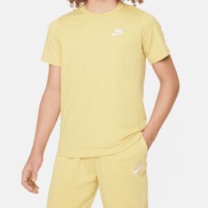Nike Cotton Short Sleeve Yellow T-Shirt Boys Size XL